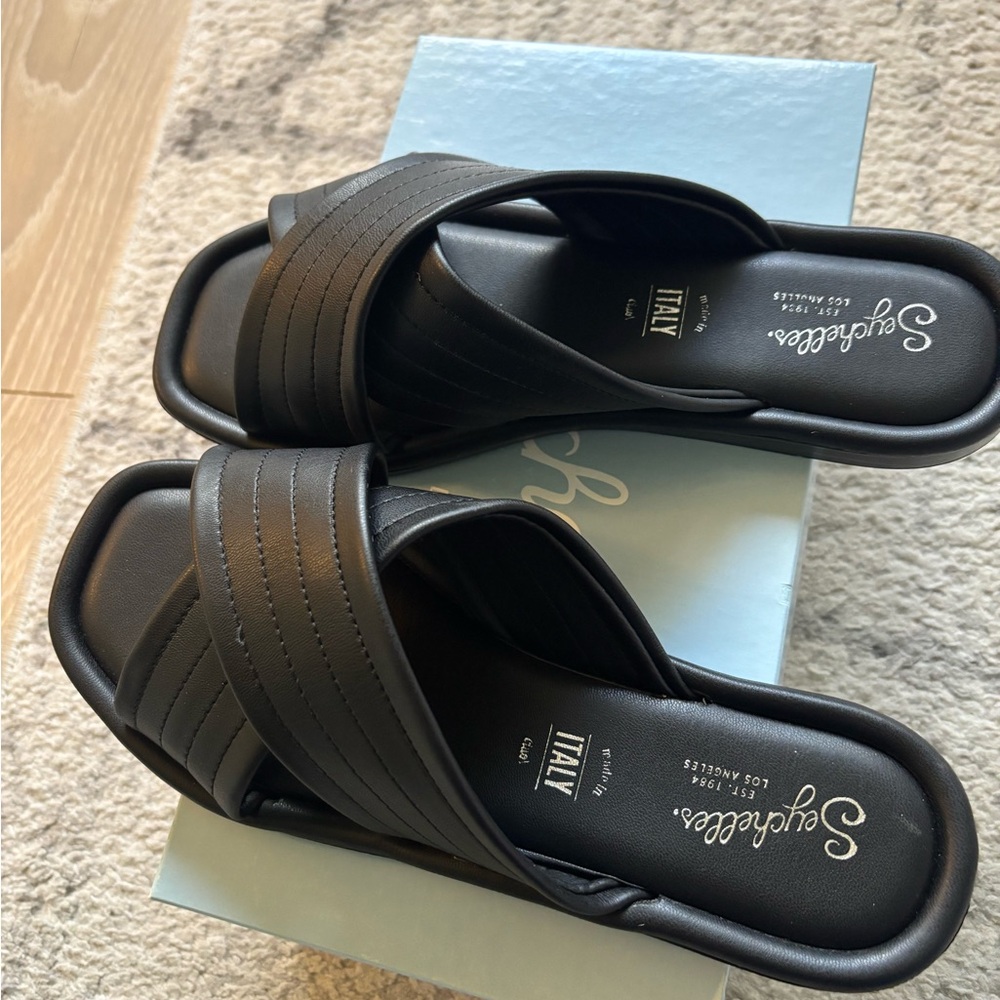 Seychelles Women's Elegant Black Slide Sandals